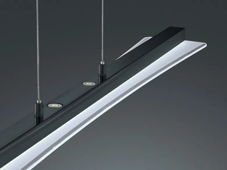 LED Pendelleuchte SMASH Schwarz dimmbar & höhenverstellbar, Breite 100cm