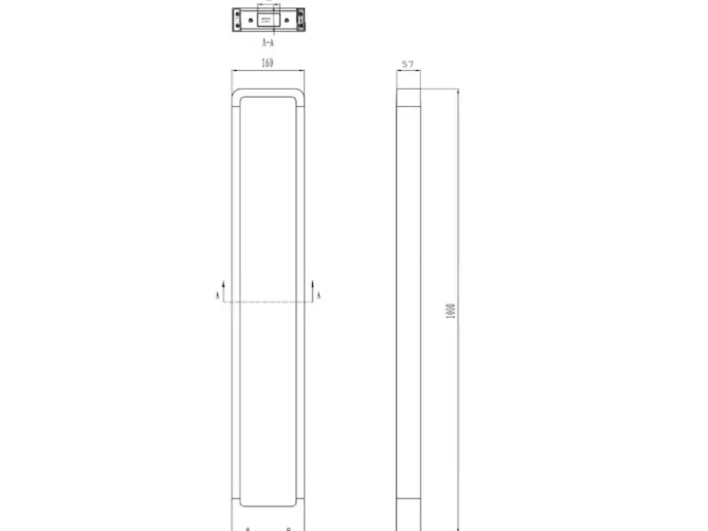 LED Pollerleuchte 2er Set Anthrazit Höhe 100cm IP54 - Außenleuchten Wegeleuchten