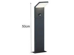 LED Pollerleuchte PEARL mit Bewegungsmelder, Anthrazit Höhe 50cm