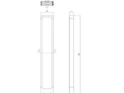 LED Pollerleuchte RENO in Anthrazit Höhe 100cm IP54 - Außenleuchten Wegeleuchten