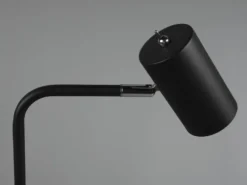 LED Schreibtischlampe in Schwarz matt, Spot schwenkbar, Höhe 45cm