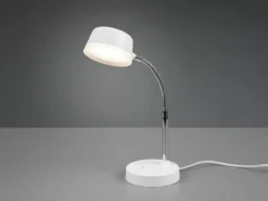 LED Schreibtischleuchten 2er SET flexibel, Kunststoff Weiß, 34cm hoch