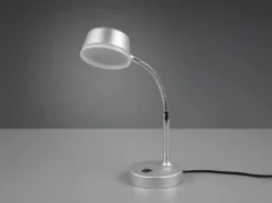 LED Schreibtischleuchten 2er SET flexibel, Kunststoff Titan, 34cm hoch