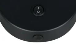 LED Schwanenhals Leselampe Schwarz mit Schalter, Breite 10cm