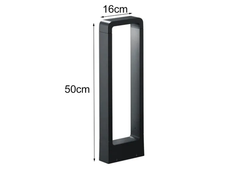 LED Sockelleuchte 2er Set Anthrazit Höhe 50cm IP54 - Außenleuchten Wegeleuchten