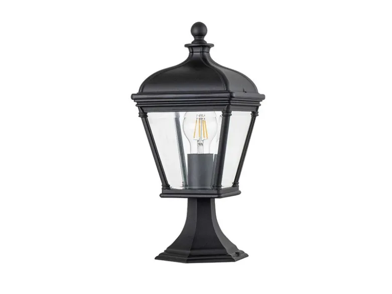 LED Sockelleuchte Garten Laterne im Landhausstil, Höhe 39,5cm