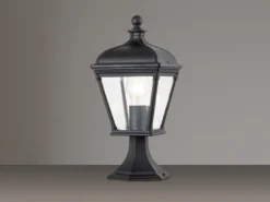 LED Sockelleuchte Garten Laterne im Landhausstil, Höhe 39,5cm