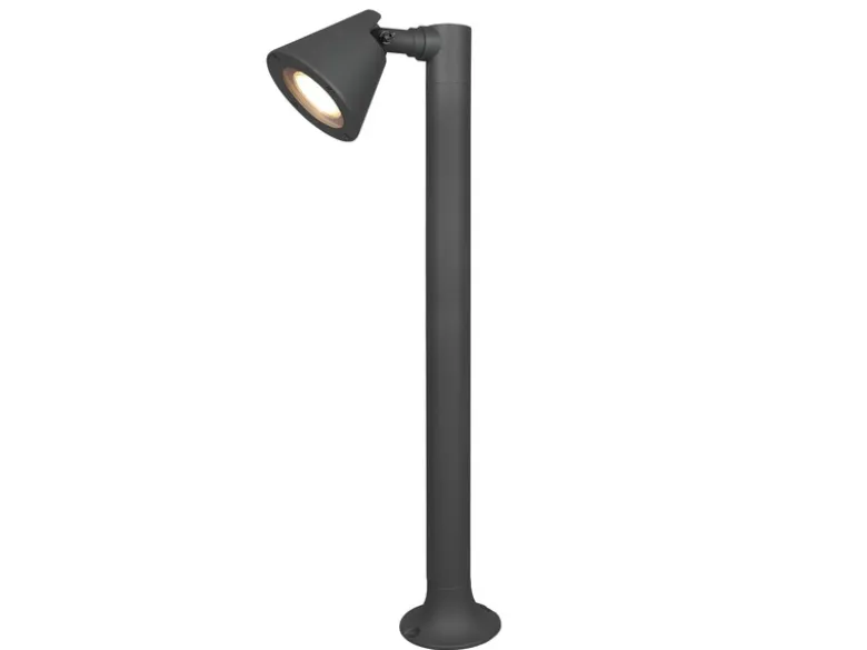 LED Sockelleuchte Spot schwenkbar in Anthrazit, Höhe 60cm, IP44