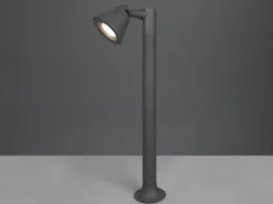 LED Sockelleuchte Spot schwenkbar in Anthrazit, Höhe 60cm, IP44