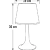 LED Solar Outdoor Tischleuchte ASSISI aus Kunststoff Schwarz, Höhe 36cm