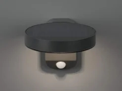 LED Solar Wandleuchte 2er Set Außenleuchten mit Bewegungsmelder in Anthrazit
