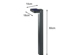 LED Solar Wegeleuchten 2er Set Außenleuchte mit Bewegungsmelder in Anthrazit