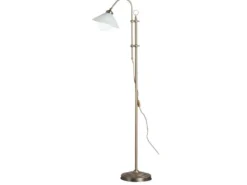 LED Stehlampe im Landhausstil höhenverstellbar, Höhe 145 -max. 172cm