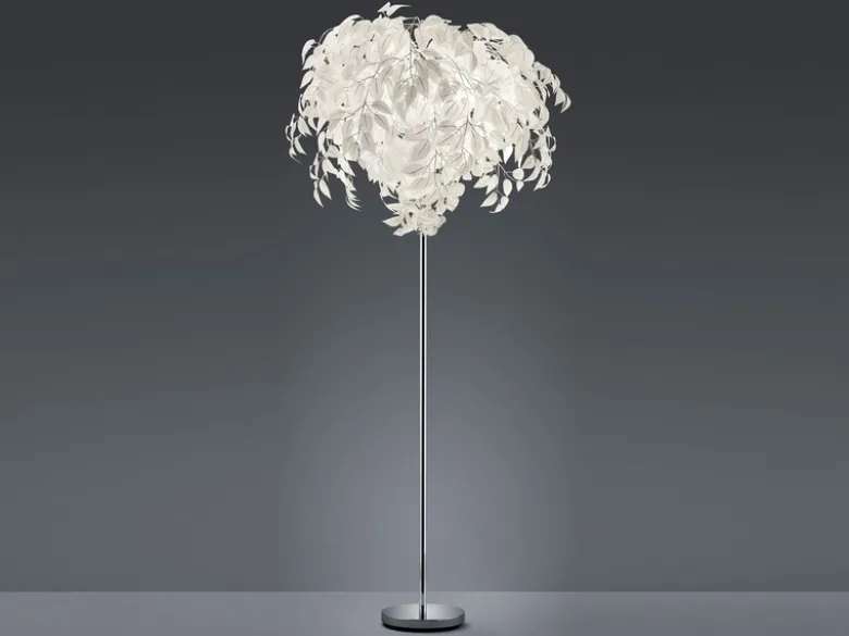 LED Stehlampe mit Blättern, Fernbedienung & RGBW Farbwechsel, Höhe 180cm