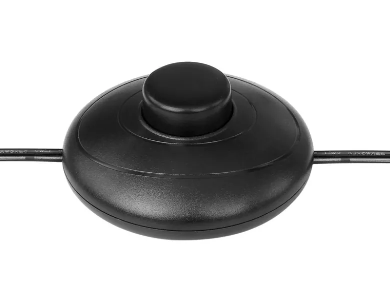 LED Stehlampe mit Rauchglas Lampenschirm Ø 30cm, Metall Schwarz