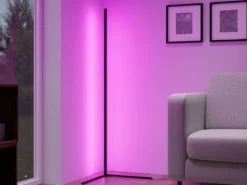 LED Stehleuchte LEVEL mit Fernbedienung, RGB & Sound Control, H: 141cm