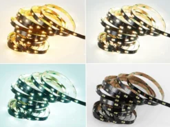 LED Streifen CHIP mit Fernbedienung & Dimmer, Lichtfarbe einstellbar - 5 Meter