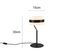 LED Tischlampe DIOS dimmbar, Lichttemperatur einstellbar, Schwarz, Höhe 30cm