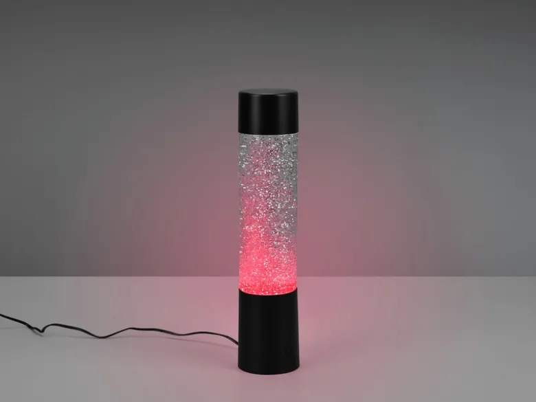 LED Tischleuchte GLITTER mit RGB Farbwechsel, Schwarz 34cm hoch