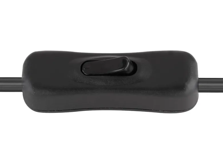 LED Tischleuchte Rauchglas Zylinder Lampenschirm, Metall Schwarz, Höhe 21,5cm