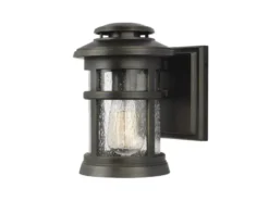 LED Ultra Wetter & Salzluft resistente Außen Laterne, Bronze Höhe 23cm