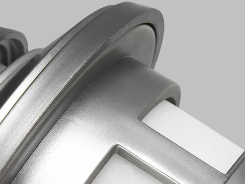LED Ultra Wetter & Salzluft resistente Außen Laterne, Silber Höhe 23cm