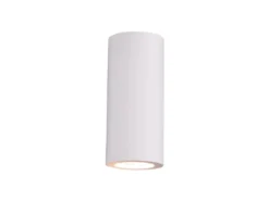 LED Wandlampe Spot Gipsleuchte Weiß Up and Down bemalbar, Höhe 16,5cm