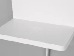 LED Wandleuchte FAIRFIELD Weiß mit Stecker, Schalter & Ladefunktion, Höhe 20cm