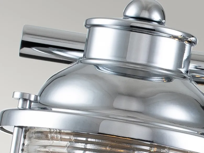 LED Wandleuchte in Chrom für Badezimmer & Wohnraum, Breite 61cm