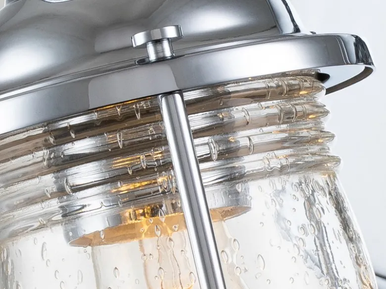 LED Wandleuchte in Chrom für Badezimmer & Wohnraum, Breite 61cm