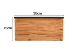 LED Wandleuchte KALEA aus Naturholz flach & dimmbar, Breite 30cm