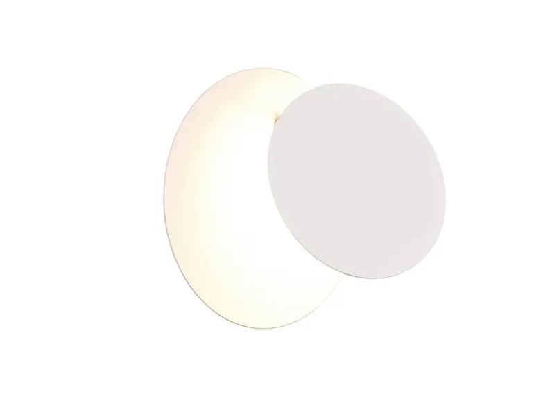 LED Wandleuchte MIO Weiß verstellbar für indirekte Beleuchtung, Ø 18cm