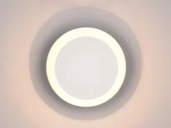 LED Wandleuchte MIO Weiß verstellbar für indirekte Beleuchtung, Ø 18cm