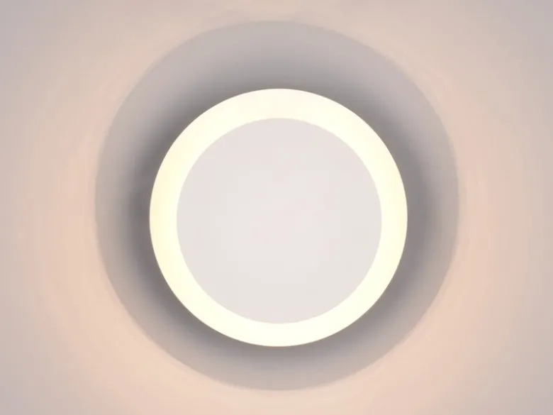 LED Wandleuchte MIO Weiß verstellbar für indirekte Beleuchtung, Ø 18cm