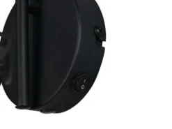 LED Wandleuchte mit Schalter & Metall Gitterschirm, Höhe 21,5cm