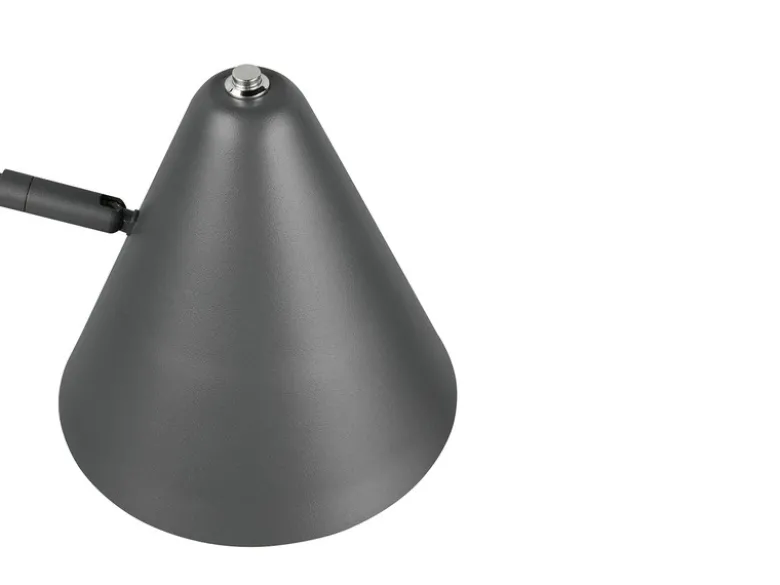 LED Wandleuchte mit Stecker, Schalter und Schwenkarm, Anthrazit, Höhe 16cm