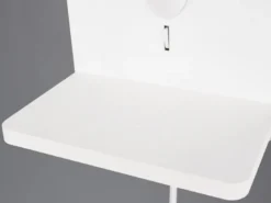 LED Wandleuchte mit Stecker, Schalter & Ladefunktion Weiß, Höhe 31cm