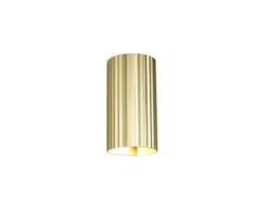 LED Wandleuchte mit Up and Down Lichteffekt, Metall Gold, Höhe 18cm