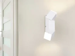 LED Wandleuchte RAGLAN für innen schwenkbar Weiß, Höhe 17cm