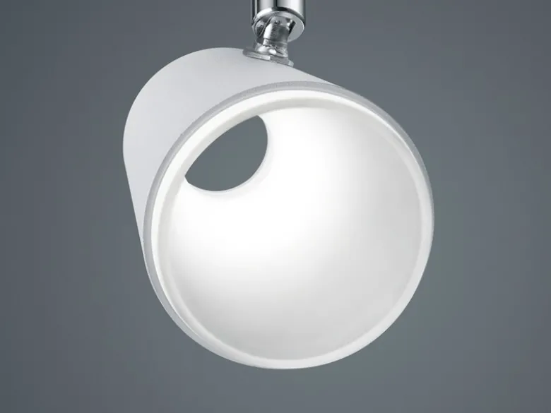 LED Wandstrahler NARCOS Weiß mit Schalter, Breite 7,5cm
