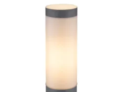 LED Wegeleuchte aus Edelstahl in Anthrazit & Opal, Höhe 80cm