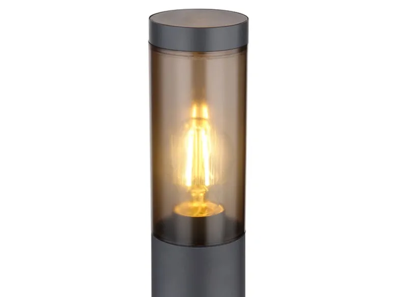 LED Wegeleuchte aus Edelstahl in Anthrazit & Rauch, Höhe 110cm