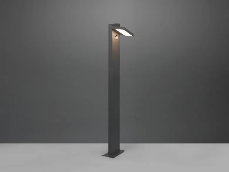 LED Wegeleuchte 2er Set schwenkbar mit Bewegungsmelder in Anthrazit