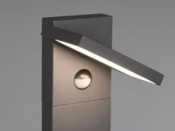 LED Wegeleuchte 2er Set schwenkbar mit Bewegungsmelder in Anthrazit