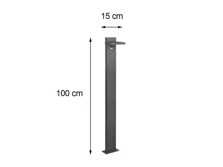 LED Wegeleuchte HORTON mit Bewegungsmelder, Anthrazit, IP54, 100cm