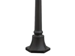 LED Wegeleuchte im Landhausstil, Gartenlaterne Schwarz, Höhe 118cm