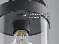 LED Wegeleuchte Landhausstil, Laterne in Anthrazit, Höhe 60cm