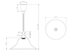 LED Zugpendelleuchte Glas weiß höhenverstellbar Silber, Ø 39cm