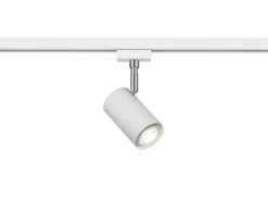 Lichtschienensystem Weiß mit 5 Spots & Einspeisung 3-adrig, Länge 202,5cm