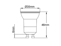 MINI GU10 LED - 4 Watt, 450 Lumen, 4000 Kelvin Neutralweiß - extern dimmbar